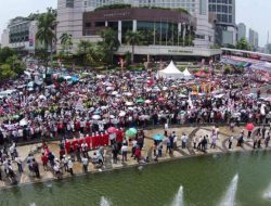 Inilah Foto-foto Menakjubkan Kemeriahan Rakyat di HI, Diambil Menggunakan Drone