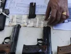 Kurir Senjata Api Asal Lampung Tertangkap di Bekasi