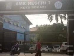 Habiskan Rp 140 juta, Pembangunan Pintu Gerbang SMKN 1 Kota Bekasi Bermasalah