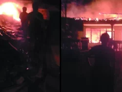 Rumah Kontrakan Petak di Cikarang Barat Kebakaran