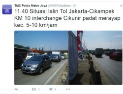 Libur Panjang Paskah, Tol Cikunir-Cikarang Macet